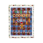 Personalized Gift Tartan Plaid Blanket Clan Congilton With Christmas Cookie Baking Crew Christmas Gift Blanket, Plaid Blanket, Christmas Fleece Blanket, Christmas Blanket, Tartan Blanket, Scottish Blanket, Scotland Blanket, Family Name Blanket, Custom Blanket, Personalized Blanket