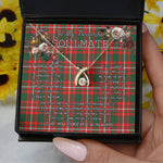 To My Beautiful Soulmate Necklace In Your Eyes I Have Found My Home Clan Princess Margaret Tartan Wishbone Dancing Necklace