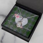 Rising Phoenix Necklace - Valentine Necklace Clan Pringle Tartan Gift for Girlfriend, Gift for My Wife Rising Phoenix Necklace