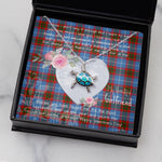 Sea Turtle Necklace Gift for My Beautiful Girlfriend Valentines Necklace Clan Congilton Tartan Blue Turtle Necklace