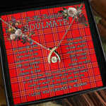 To My Beautiful Soulmate Necklace In Your Eyes I Have Found My Home Clan Burnett Modern Tartan Wishbone Dancing Necklace
