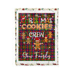Personalized Gift Tartan Plaid Blanket Clan Gow With Christmas Cookie Baking Crew Christmas Gift Blanket, Plaid Blanket, Christmas Fleece Blanket, Christmas Blanket, Tartan Blanket, Scottish Blanket, Scotland Blanket, Family Name Blanket, Custom Blanket, Personalized Blanket