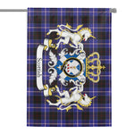 Scotstee Shop - House Flag - Dunlop Tartan Flag Clan Badge With Lion Scottish