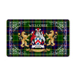 Doormat - Tartan Door Mat The Family Forsyth Welcome Mat, Plaid Doormat Scottish
