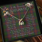 To My Beautiful Soulmate Necklace In Your Eyes I Have Found My Home Clan Cairns Hunting Tartan Wishbone Dancing Necklace