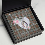 Rising Phoenix Necklace - Valentine Necklace Clan Ferguson Weathered Tartan Gift for Girlfriend, Gift for My Wife Rising Phoenix Necklace