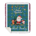 Personalized Gift Tartan Plaid Blanket Clan Lockhart Ancient With Funny Santa Snowman Reindeer Merry Christmas Gift Sherpa Blanket, blue plaid sherpa blanket,blue tartan sherpa blanket,Buchan,buffalo plaid sherpa blanket,christmas sherpa blanket,Christmas Throw Blanket