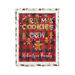 Personalized Gift Tartan Plaid Blanket Clan Robertson With Christmas Cookie Baking Crew Christmas Gift Blanket, Plaid Blanket, Christmas Fleece Blanket, Christmas Blanket, Tartan Blanket, Scottish Blanket, Scotland Blanket, Family Name Blanket, Custom Blanket, Personalized Blanket
