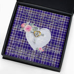 Gift For My Beautiful Girlfriend Necklace Valentine Necklace Clan Ochterlony Tartan Cross Dancing Necklace Scottish Tartan Jewelry