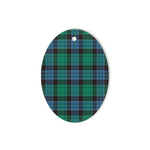 Stewart Old Ancient Tartan Oval Ornaments, Christmas Tree Ornament, Plaid Christmas Ornaments, Ceramic Oval Christmas Tree Decoration, Tartan Oval Ornaments, Christmas Tree Ornament, Plaid Christmas Ornaments, Ceramic Oval Christmas Tree Decoration