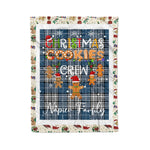 Personalized Gift Tartan Plaid Blanket Clan Napier With Christmas Cookie Baking Crew Christmas Gift Blanket, Plaid Blanket, Christmas Fleece Blanket, Christmas Blanket, Tartan Blanket, Scottish Blanket, Scotland Blanket, Family Name Blanket, Custom Blanket, Personalized Blanket