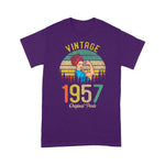Vintage Made In 1957 63rd Birthday Gift Idea Original Parts Birthday Shirt - Scotstee Shop