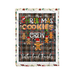 Personalized Gift Tartan Plaid Blanket Clan Sutherland Weathered With Christmas Cookie Baking Crew Christmas Gift Blanket, Plaid Blanket, Christmas Fleece Blanket, Christmas Blanket, Tartan Blanket, Scottish Blanket, Scotland Blanket, Family Name Blanket, Custom Blanket, Personalized Blanket