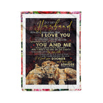 Scotstee Shop - Personalized Gift Quote For My Husband Gift Letter For Him And I Love You So Much, Family Gifts Fleece Blanket