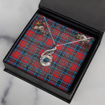 To My Beautiful Soulmate Necklace In Your Eyes I Have Found My Home Clan MacTavish Tartan Rising Phoenix Necklace