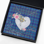 Gift For My Beautiful Girlfriend Necklace Valentine Necklace Clan Mercer Tartan Cross Dancing Necklace Scottish Tartan Jewelry
