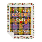 Personalized Gift Tartan Plaid Blanket Clan Culloden With Christmas Cookie Baking Crew Christmas Gift Sherpa Blanket, tartan sherpa blanket,buffalo plaid sherpa blanket,christmas sherpa blanket,Christmas Throw Blanket,green plaid sherpa blanket,green sherpa blanket