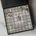 To My Beautiful Soulmate Necklace In Your Eyes I Have Found My Home Clan Grant of Auchnarrow Tartan Crown Pendant Necklace