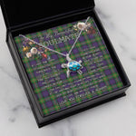 Sea Turtle Necklace To My Beautiful Soulmate Necklace In Your Eyes I Have Found My Home Clan MacDonell of Glengarry Tartan Blue Turtle Necklace