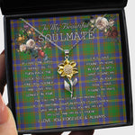 To My Beautiful Soulmate Sunflower Necklace In Your Eyes I Have Found My Home Clan Strange of Balcaskie Tartan Jewelry For Girlfriend