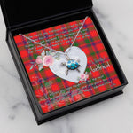 Sea Turtle Necklace Gift for My Beautiful Girlfriend Valentines Necklace Clan MacColl Tartan Blue Turtle Necklace