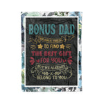 Scotstee Shop - Fleece Blanket - Funny Fathers Day Bonus Dad From Daughter Son Gifts Fleece Blanket