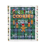 Fleece Blanket - Personalized Gift Tartan Plaid Blanket Clan Morrison Ancient With Christmas Cookie Baking Crew Christmas Gift Fleece Blanket