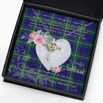 Gift For My Beautiful Girlfriend Necklace Valentine Necklace Clan Hamilton Hunting Modern Tartan Cross Dancing Necklace Scottish Tartan Jewelry