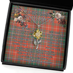 To My Beautiful Soulmate Sunflower Necklace In Your Eyes I Have Found My Home Clan MacDougall Ancient Tartan Jewelry For Girlfriend, Tartan Sunflower Pendant Necklace, Scottish Tartan Jewelry, valentine necklace, necklace girlfriend, necklace for wife, cute necklaces for girlfriend, jewelry for girlfriend, to my soulmate necklace, to my future wife necklace