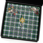 To My Beautiful Soulmate Sunflower Necklace In Your Eyes I Have Found My Home Clan Forbes Dress Tartan Jewelry For Girlfriend, Tartan Sunflower Pendant Necklace, Scottish Tartan Jewelry, valentine necklace, necklace girlfriend, necklace for wife, cute necklaces for girlfriend, jewelry for girlfriend, to my soulmate necklace, to my future wife necklace