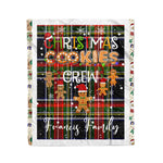 Products Personalized Gift Tartan Plaid Blanket Clan Francis With Christmas Cookie Baking Crew Christmas Gift Blanket, Plaid Blanket, Christmas Fleece Blanket, Christmas Blanket, Tartan Blanket, Scottish Blanket, Scotland Blanket, Family Name Blanket, Custom Blanket, Personalized Blanket