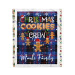 Fleece Blanket - Personalized Gift Tartan Plaid Blanket Clan Maule Modem With Christmas Cookie Baking Crew Christmas Gift Fleece Blanket