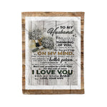 Scotstee Shop - Fleece Blanket - Cute Letter To Husband Lovely Gift Father Day Fleece Blanket