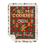 Personalized Gift Tartan Plaid Blanket Clan Erskine With Christmas Cookie Baking Crew Christmas Gift Sherpa Blanket, tartan sherpa blanket,buffalo plaid sherpa blanket,christmas sherpa blanket,Christmas Throw Blanket,green plaid sherpa blanket,green sherpa blanket