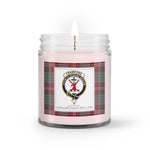 Soy Wax Candle - Buffalo Plaid Candle Clan Crest Badge Crawford Tartan Plaid Soy Wax Candle, oil candle, candle handmade, wax candle, soy wax, nature wax, natural soy wax, natural soy candles, natural candle
