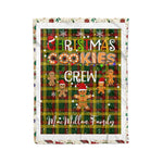 Personalized Gift Tartan Plaid Blanket Clan MacMillan With Christmas Cookie Baking Crew Christmas Gift Blanket, Plaid Blanket, Christmas Fleece Blanket, Christmas Blanket, Tartan Blanket, Scottish Blanket, Scotland Blanket, Family Name Blanket, Custom Blanket, Personalized Blanket