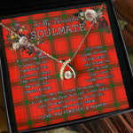 To My Beautiful Soulmate Necklace In Your Eyes I Have Found My Home Clan Darroch Tartan Wishbone Dancing Necklace
