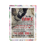 Scotstee Shop - Personalized Gift Letter To My Husband Letter Love Gifts Fleece Blanket