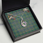 To My Beautiful Soulmate Necklace In Your Eyes I Have Found My Home Clan Hunter of Hunterston Tartan Rising Phoenix Necklace