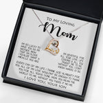 Love Dancing Necklace - To My Loving Mom Gift for Mother Necklace Sentimental Mothers Day Thoughtful Present From Son