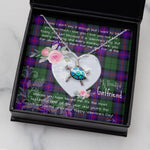Sea Turtle Necklace Gift for My Beautiful Girlfriend Valentines Necklace Clan Armstrong Modern Tartan Blue Turtle Necklace