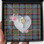 Gift For My Beautiful Girlfriend Necklace Valentine Necklace Clan Stirling Tartan Cross Dancing Necklace Scottish Tartan Jewelry