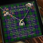 To My Beautiful Soulmate Necklace In Your Eyes I Have Found My Home Clan Shaw Modern Tartan Wishbone Dancing Necklace