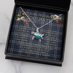 Sea Turtle Necklace To My Beautiful Soulmate Necklace In Your Eyes I Have Found My Home Clan Navy Formal Dress Tartan Blue Turtle Necklace
