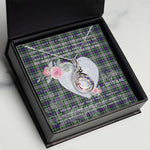 Rising Phoenix Necklace - Valentine Necklace Clan Davidson of Tulloch Dress Tartan Gift for Girlfriend, Gift for My Wife Rising Phoenix Necklace