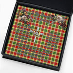 To My Beautiful Soulmate Necklace In Your Eyes I Have Found My Home Clan Gibson Tartan Cross Dancing Necklace