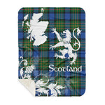 Sherpa Blanket - Tartan Blanket Thistle and Lion Scottish Clan MacLaren Ancient Plaid Blanket, plaid sherpa blanket queen,purple sherpa blanket,queen sherpa blanket,queen size sherpa blanket,red sherpa blanket,scottish tartan blankets,sherpa blanket,sherpa christmas blanket