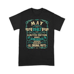 Vintage Made in MAY 1987 34nd Years Old Birthday Shirt 1987 Birthday Shirt - Scotstee Shop