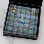 Sea Turtle Necklace To My Beautiful Soulmate Necklace In Your Eyes I Have Found My Home Clan Mitchell Ancient Tartan Blue Turtle Necklace