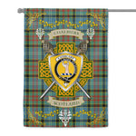 House Flag - Cathcart Irish Shield Celtic Cross Tartan Garden Flag St Patrick's Day Garden Flag